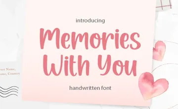 Memories With You Font