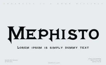 Mephisto Font