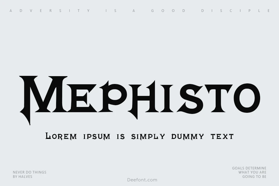 Mephisto Font