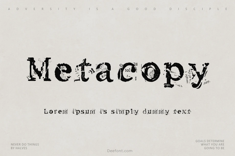 Metacopy Font