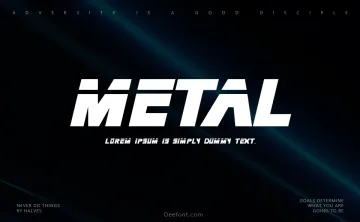 Metal Gear Solid Font