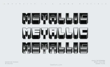 Metallic Font