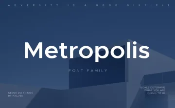 Metropolis Font Family