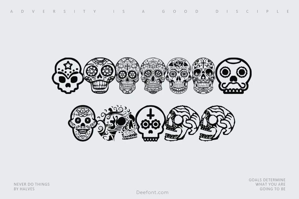 Mexican Skull Font