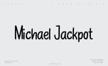 Michael Jackpot Font