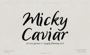 Micky Caviar Font