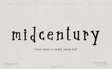 Midcentury Font