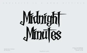 Midnight Minutes Font