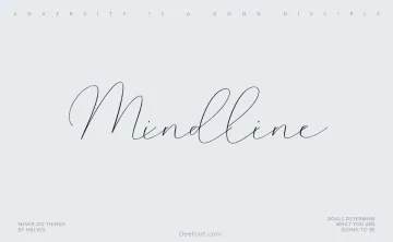 Mindline Script Font