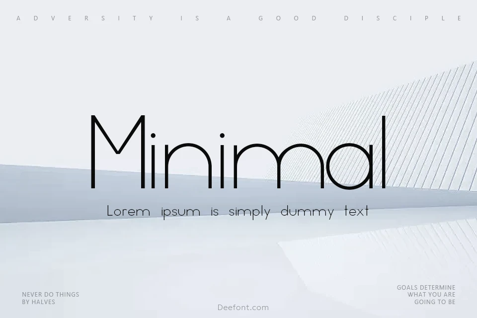 Minimal Font