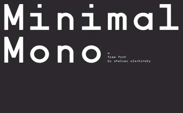 Minimal Mono Font