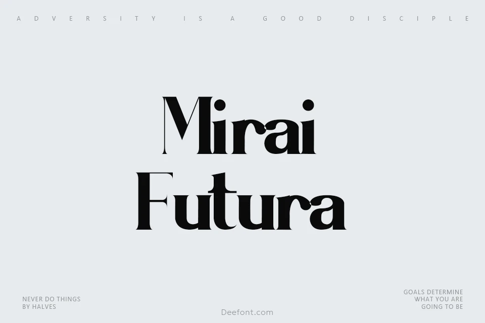 Mirai Futura Font