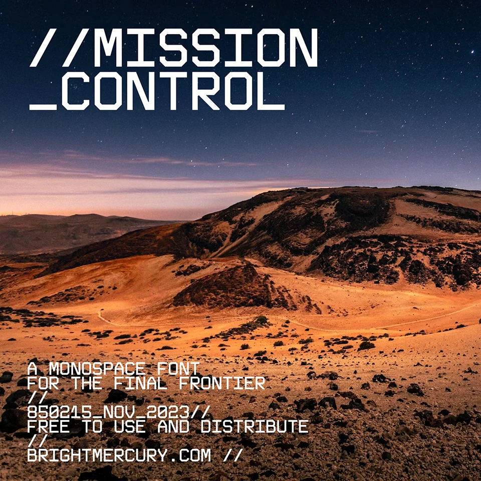 mission control font download