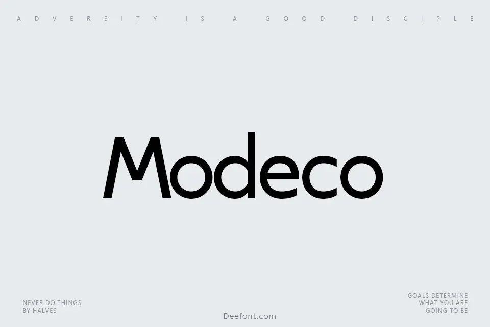 Modeco Font Family
