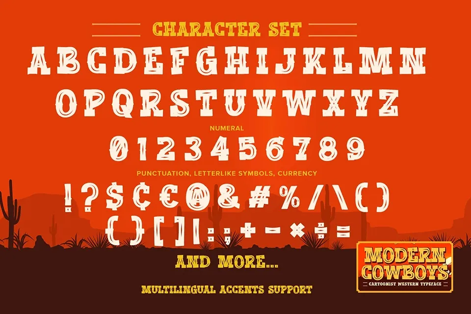 Modern Cowboys Font