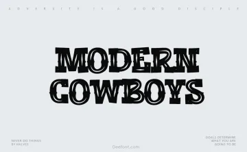 Modern Cowboys Font