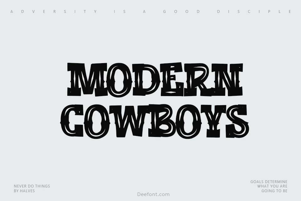 Modern Cowboys Font