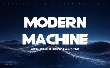 Modern Machine Font