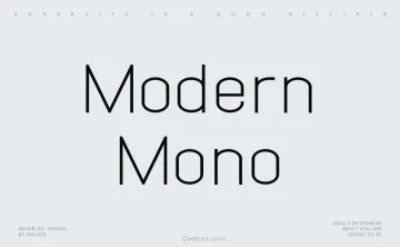 Modern Mono Font