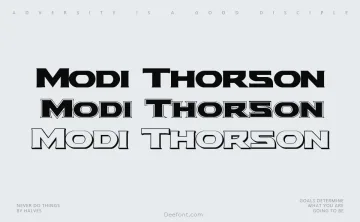 Modi Thorson Font Family