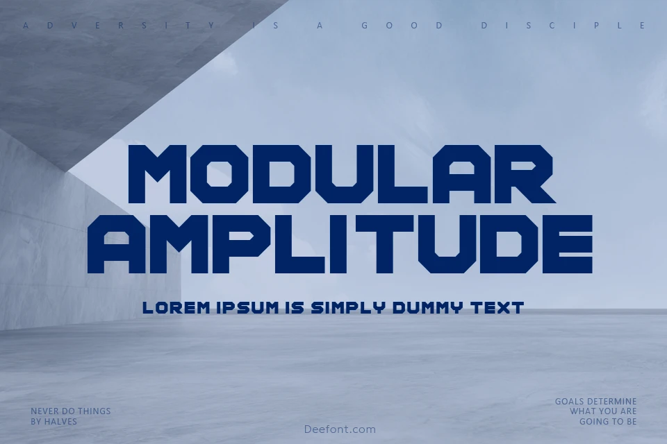 Modular Amplitude Font