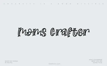 Moms Crafter Font