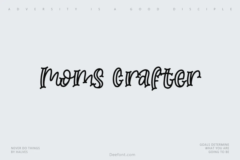 Moms Crafter Font