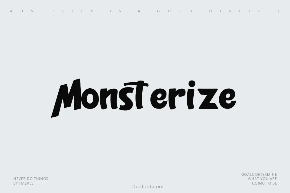 Monsterize Font