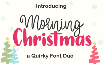 Morning Christmas Font Duo