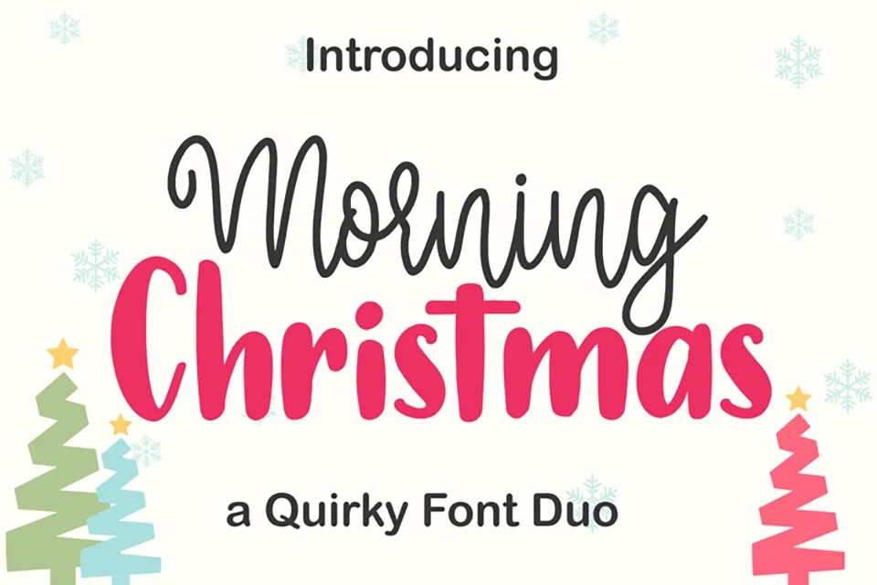 Morning Christmas Font Duo