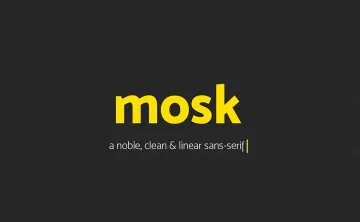 Mosk Typeface