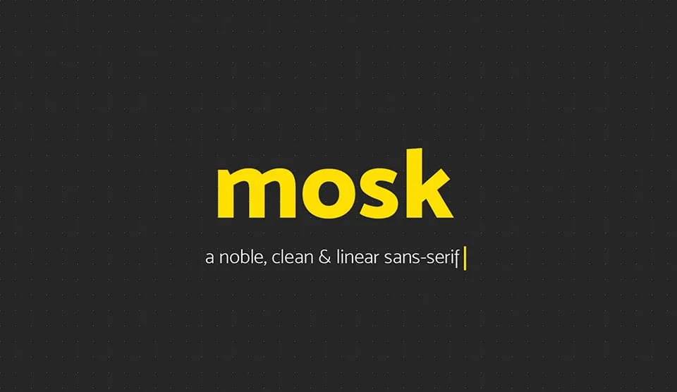 mosk typeface download