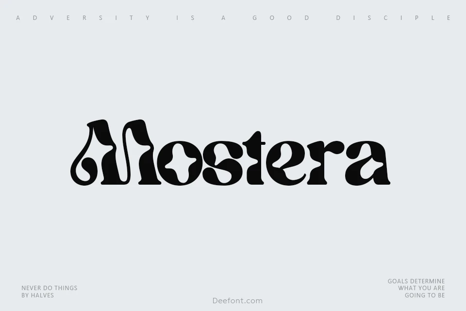 Mostera Font