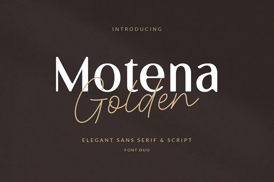 Motena Golden Font Duo