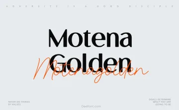 Motena Golden Font Duo