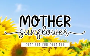 Mother Sunflower Duo Font