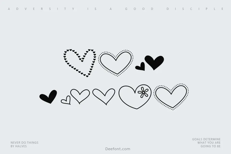 MTF Heart Doodle Font - Free Download & Preview | Deefont