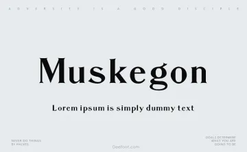 Muskegon CF Font