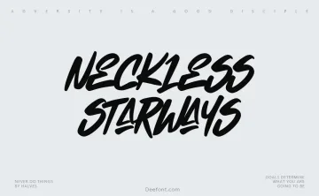 Neckless Starways Font