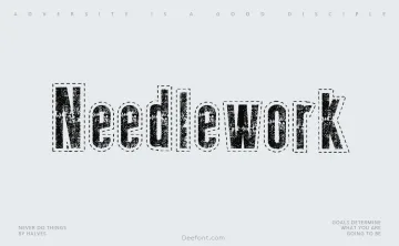 Needlework US Font