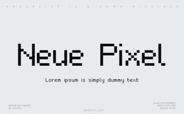 Neue Pixel Sans Font