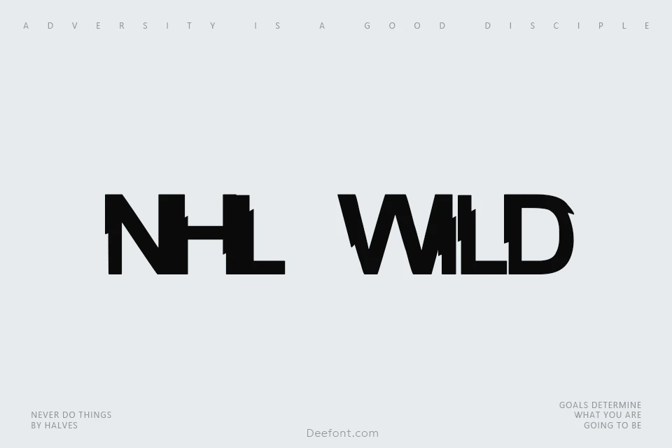 NHL Wild Font