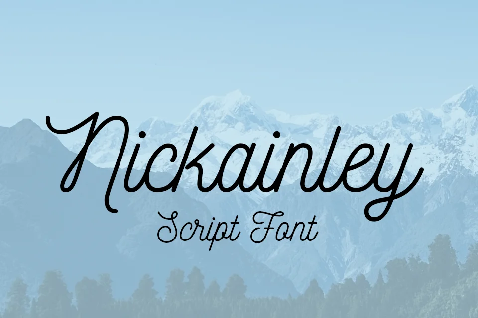 nickainley script font download