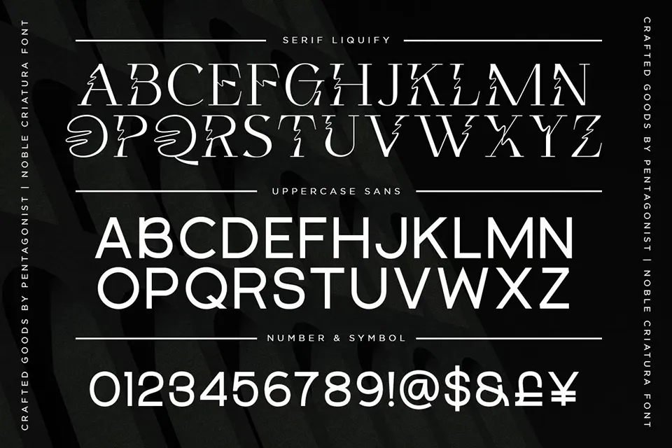 Noble Criatura Font