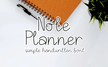 Note Planner Font