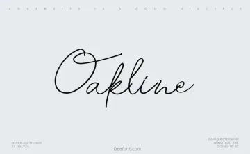 Oakline Font