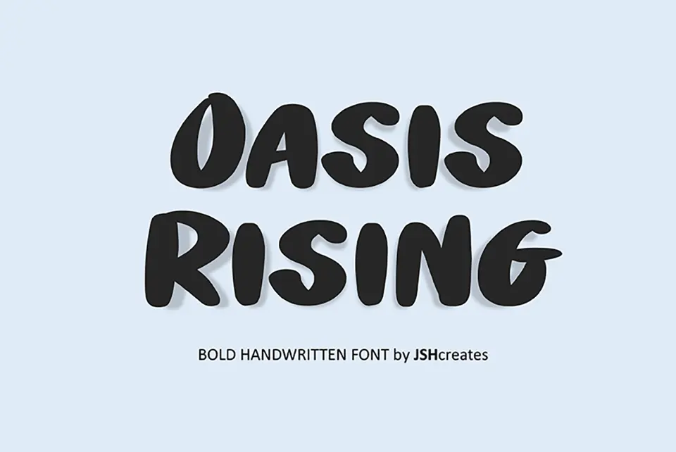 Oasis Rising Font