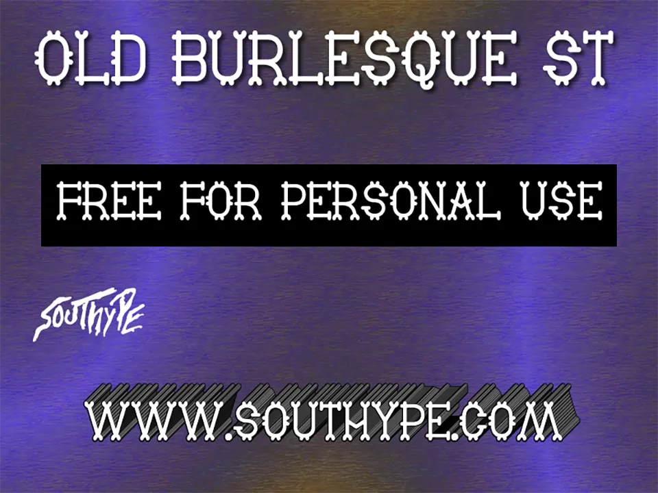 Old Burlesque St Font