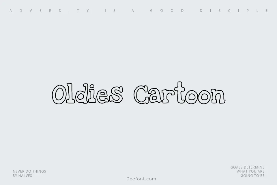 Oldies Cartoon Font