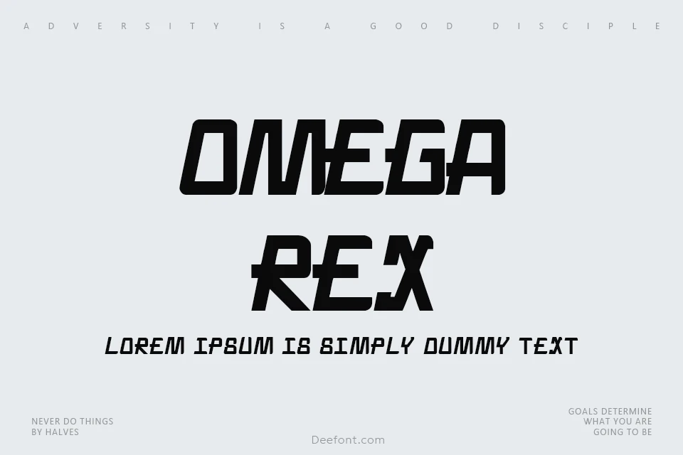 Omega Rex Font